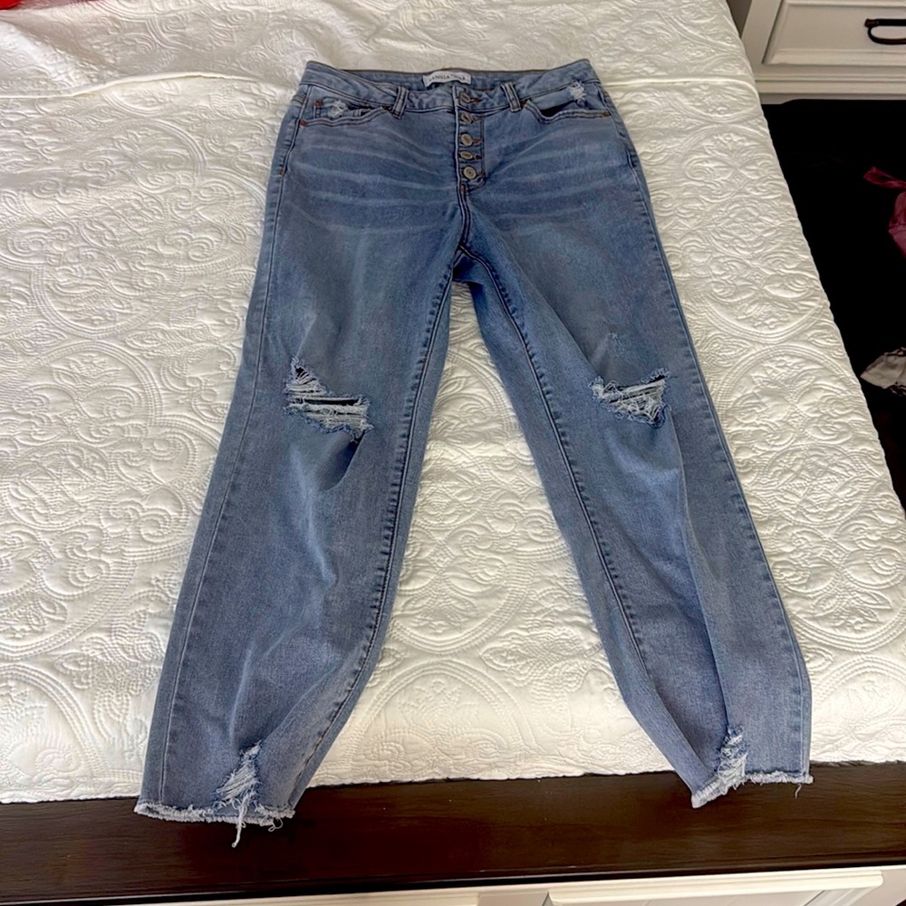 Light wash denim jeans, size 11, Brand Vanilla star